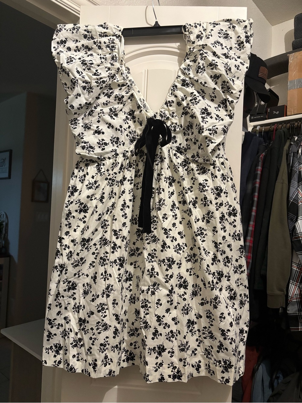 Black & White Floral Dress